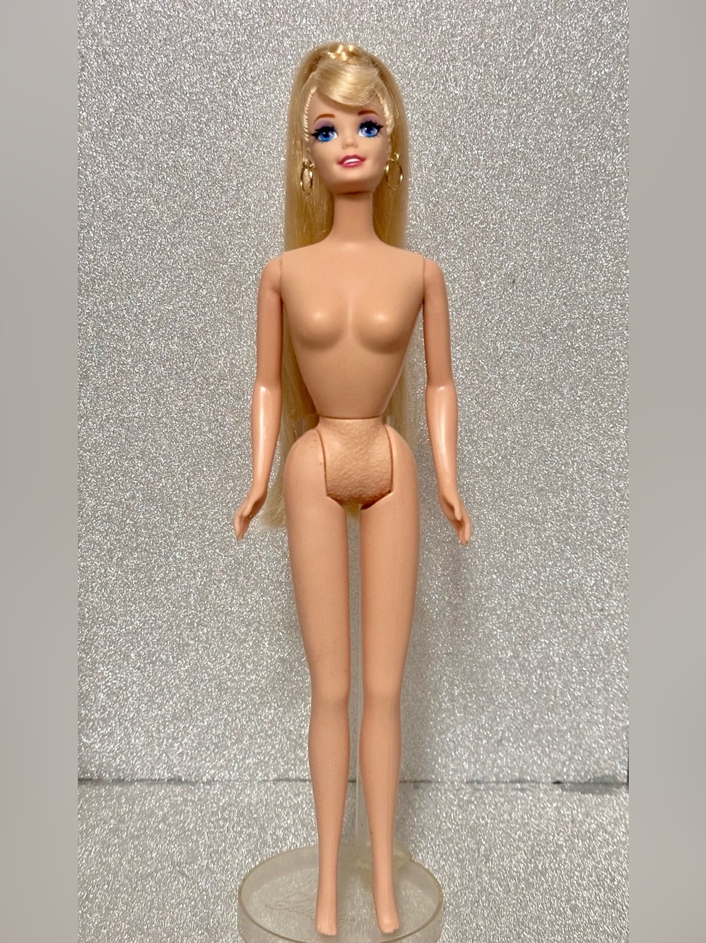 💎 BARBIE DOLL GOLD JUBILEE FACE 1994 VINIL BODY “NUDE” FOR OOAK.
